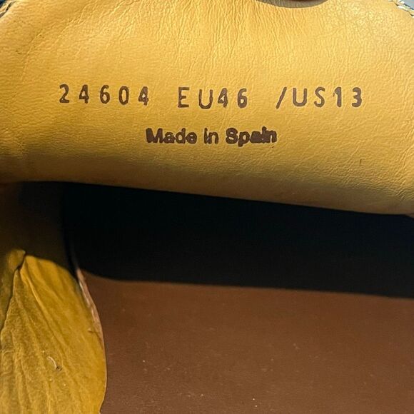 Magnanni Black Leather Interwoven Slip-On Loafers Dress Shoes Men's Size 13 - Picture 12 of 12